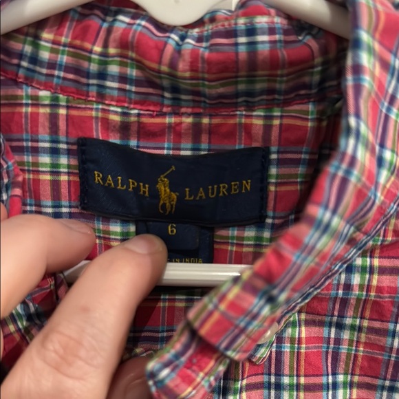 4 Boys' Button Down Plaid and Striped Shirts Set (Size 5 & 6) - Picture 3 of 13